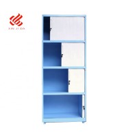 Four Tambour Aluminum Door Office Lockable Filing Cabinet/roller shutter door filing cabinet