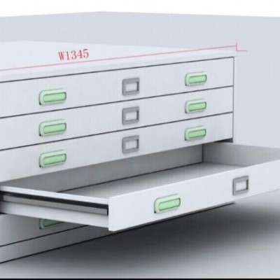 Steel KD Map Storage Drawer A0 A1 Flat File Cabinet