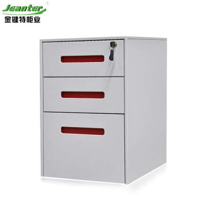 Office Equipment A4 File Cabinet 3 Drawer Mobile Pedestal