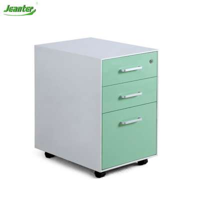 Office mobile pedestal filing small movable steel cabinet for document storage