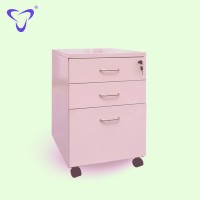 Factory direct sale High quality KD structure Office Equipment 3 Drawer Metal Mobile Pedestal movable drawer cabinet